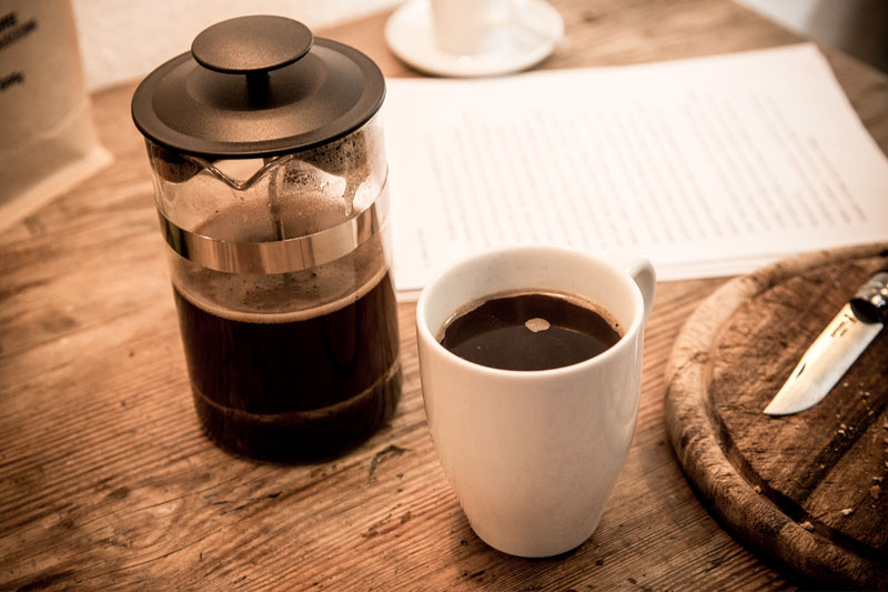 French Press Kaffee frisch gebrüht Kaffeerösterei Markt 11